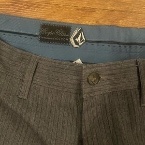 Volcom Gray Pinstripe Shorts